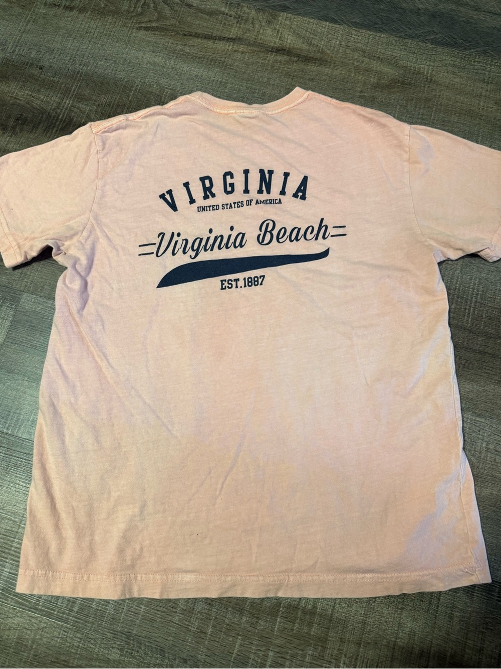 Virginia Beach Graphic Tee - Pink